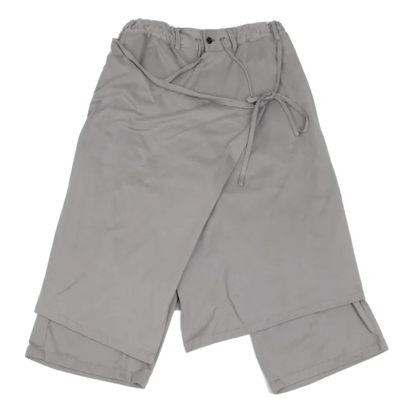 Ground Y Cotton Jersey Wrap Pants Grey 3 K-166427_001