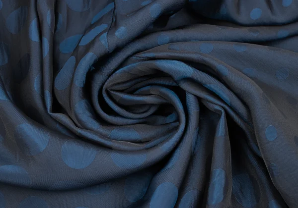 Y's Dot Jacquard Asymmetry Cupra Dropped Crotch Pants K-166444_010