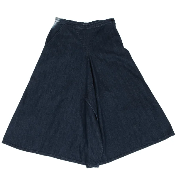 Y's Hem Button Washed Denim Skirt K-166445_002