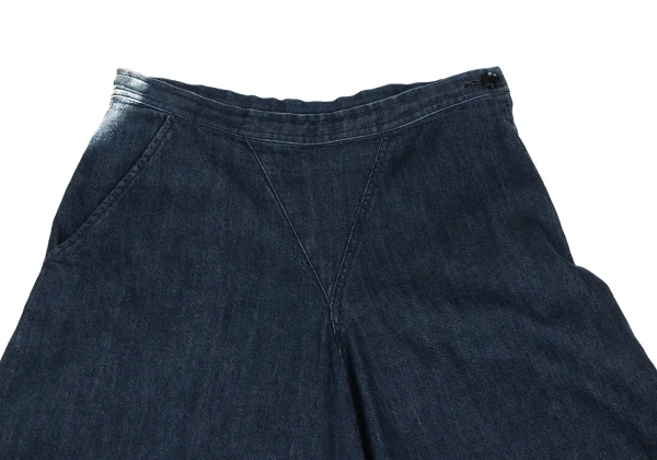 Y's Hem Button Washed Denim Skirt K-166445_003