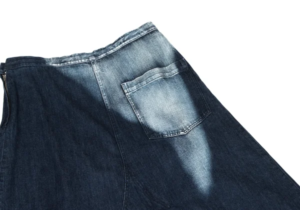 Y's Hem Button Washed Denim Skirt K-166445_012