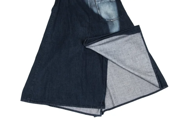 Y's Hem Button Washed Denim Skirt K-166445_014