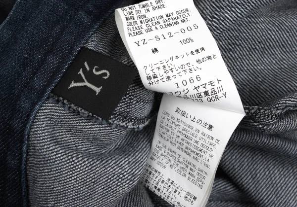 Y's Hem Button Washed Denim Skirt K-166445_017