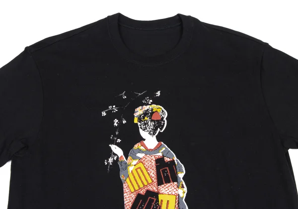 Y's BANG ON! Geisha Printed T Shirt K-166446_002