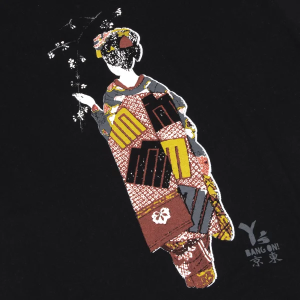 Y's BANG ON! Geisha Printed T Shirt K-166446_006
