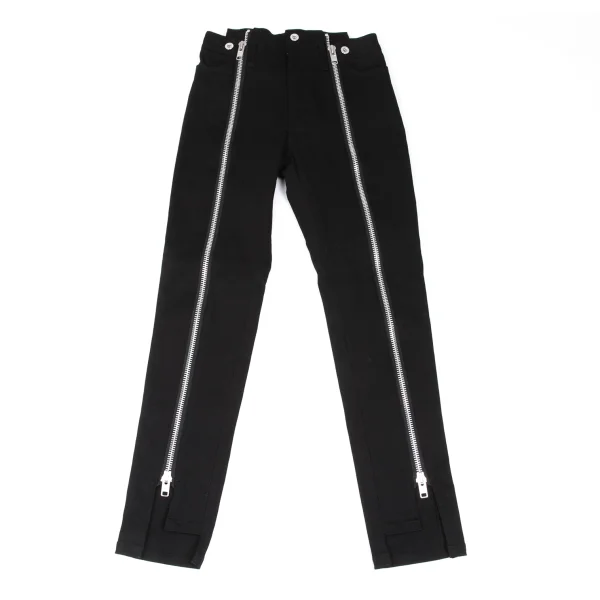 LIMI feu Cotton Zip Pants Black 2 K-166449_001