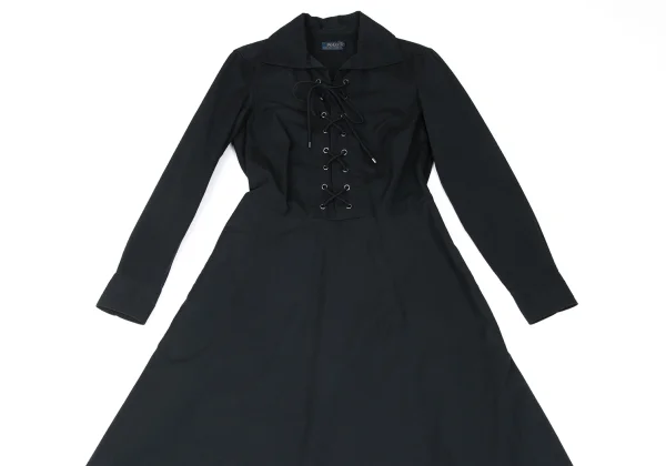 POLO RALPH LAUREN Lace Up Cotton Shirt Dress K-166452_003