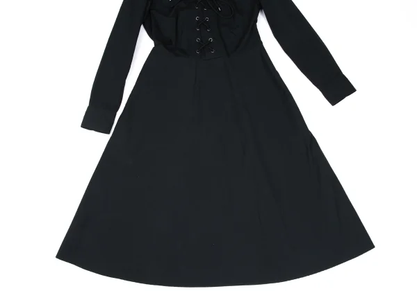 POLO RALPH LAUREN Lace Up Cotton Shirt Dress K-166452_010