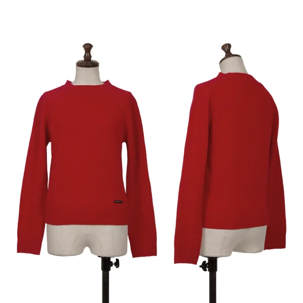 To b.by agnes b. Cashmere Blended Wool Knit Sweater Red TU K-166454_001