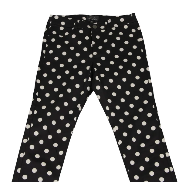 To b.by agnes b. Dot Printed Cotton Stretch Pants K-166455_002