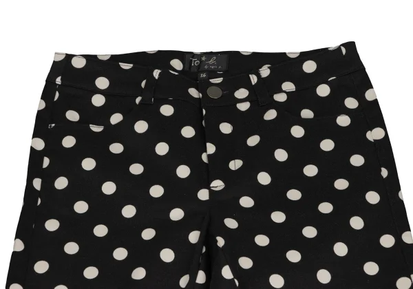 To b.by agnes b. Dot Printed Cotton Stretch Pants K-166455_003