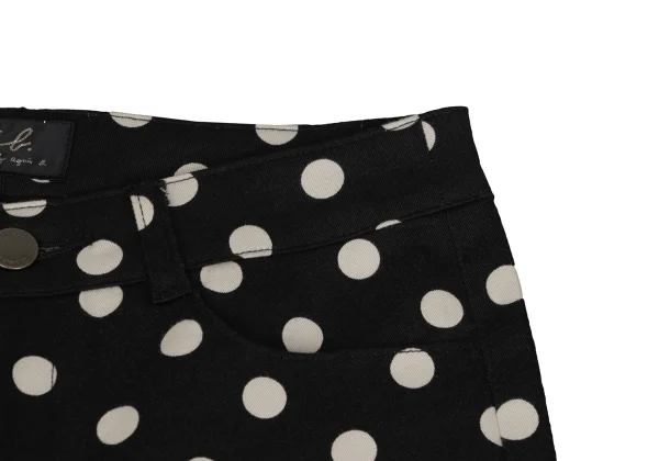 To b.by agnes b. Dot Printed Cotton Stretch Pants K-166455_004