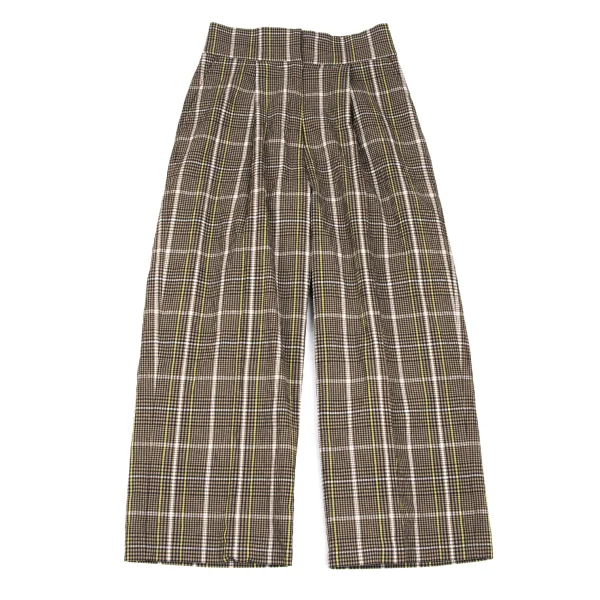 ビーミング by ビームスB:MING by BEAMS チェックシアサッカーワイドパンツ モカ他S