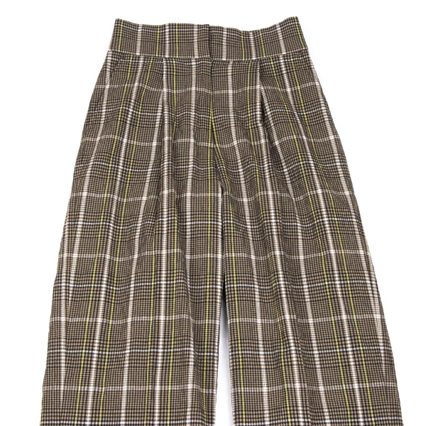 ビーミング by ビームスB:MING by BEAMS チェックシアサッカーワイドパンツ モカ他S K-166457_002