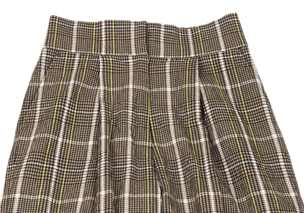 ビーミング by ビームスB:MING by BEAMS チェックシアサッカーワイドパンツ モカ他S K-166457_003