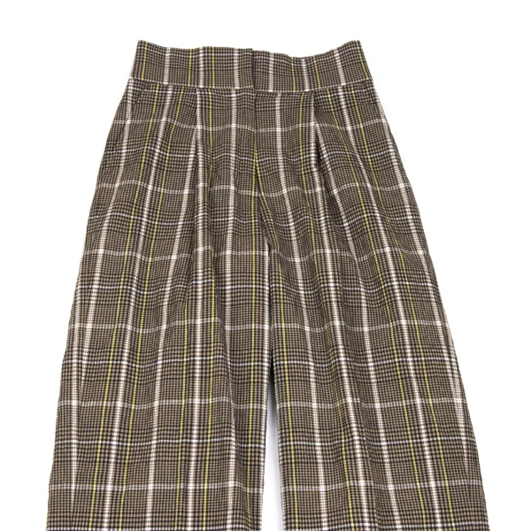 ビーミング by ビームスB:MING by BEAMS チェックシアサッカーワイドパンツ モカ他S K-166457_005