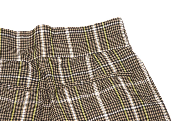 ビーミング by ビームスB:MING by BEAMS チェックシアサッカーワイドパンツ モカ他S K-166457_013