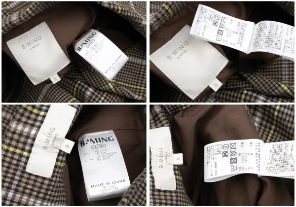 B:MING by BEAMS Check Seersucker Jacket & Wide Pants K-166458_020