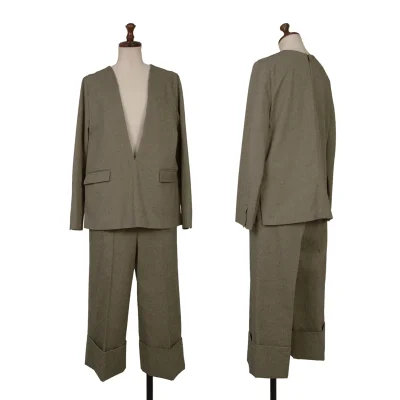 Demi-Luxe BEAMS Nep Pullover Jacket & Pants