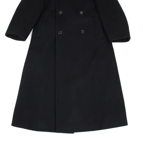 tricot COMME des GARCONS Melton Wool Fur Collar Detachable Coat K-166469_009