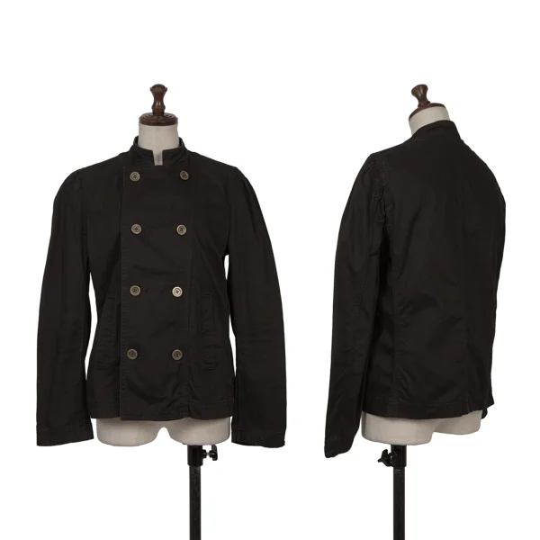 tricot COMME des GARCONS Cotton Stand Collar Double Jacket Black S-M K-166470_001