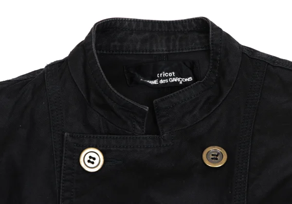 tricot COMME des GARCONS Cotton Stand Collar Double Jacket K-166470_004