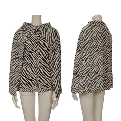 JUNYA WATANABE COMME des GARCONS Wool Zebra Print Top