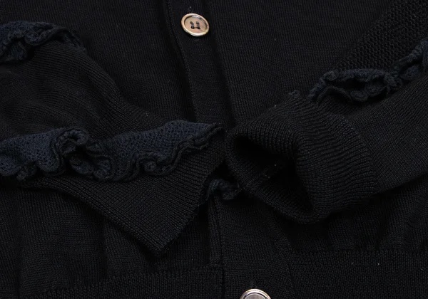 JUNYA WATANABE COMME des GARCONS Frill Sleeve Switching Cardigan K-166472_010