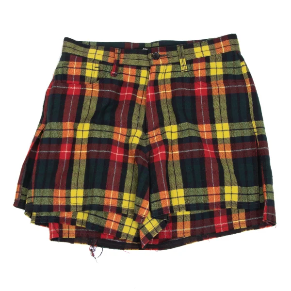 JUNYA WATANABE COMME des GARCONS Colorful Flannel Tartan Check Skirt K-166473_002