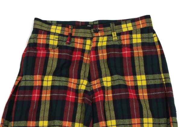 JUNYA WATANABE COMME des GARCONS Colorful Flannel Tartan Check Skirt K-166473_003