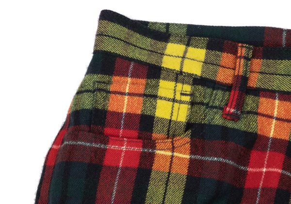 JUNYA WATANABE COMME des GARCONS Colorful Flannel Tartan Check Skirt K-166473_004