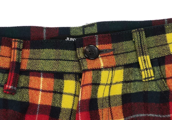 JUNYA WATANABE COMME des GARCONS Colorful Flannel Tartan Check Skirt K-166473_005