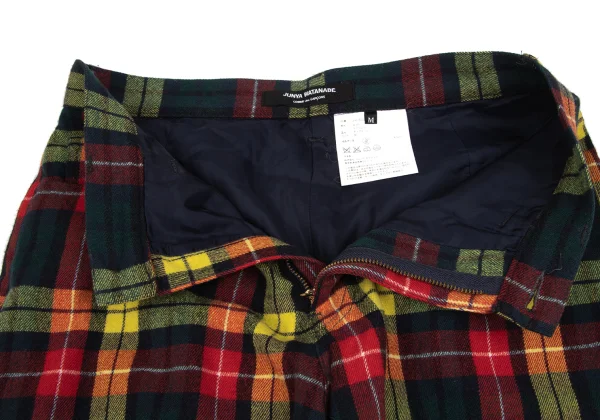 JUNYA WATANABE COMME des GARCONS Colorful Flannel Tartan Check Skirt K-166473_006