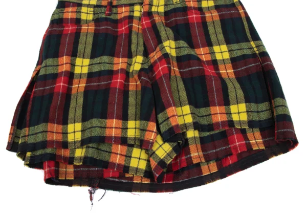 JUNYA WATANABE COMME des GARCONS Colorful Flannel Tartan Check Skirt K-166473_007