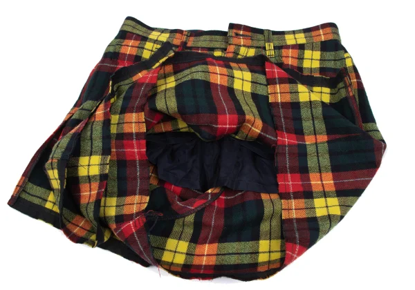 JUNYA WATANABE COMME des GARCONS Colorful Flannel Tartan Check Skirt K-166473_008
