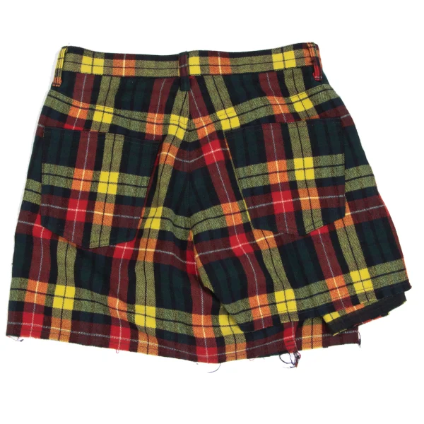 JUNYA WATANABE COMME des GARCONS Colorful Flannel Tartan Check Skirt K-166473_009