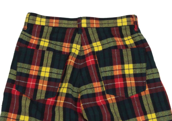 JUNYA WATANABE COMME des GARCONS Colorful Flannel Tartan Check Skirt K-166473_010