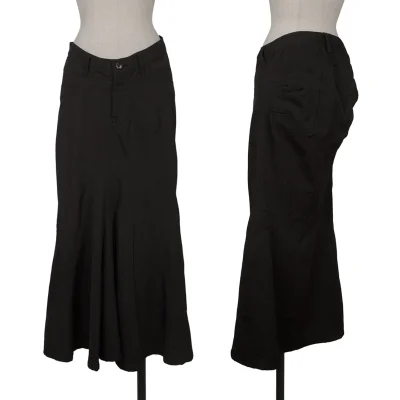 JUNYA WATANABE Wool Darts Switching Design Flare Skirt