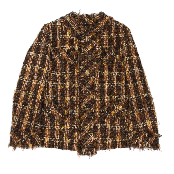 JUNYA WATANABE COMME des GARCONS Mohair Blend Wool Tweed Jacket K-166477_002