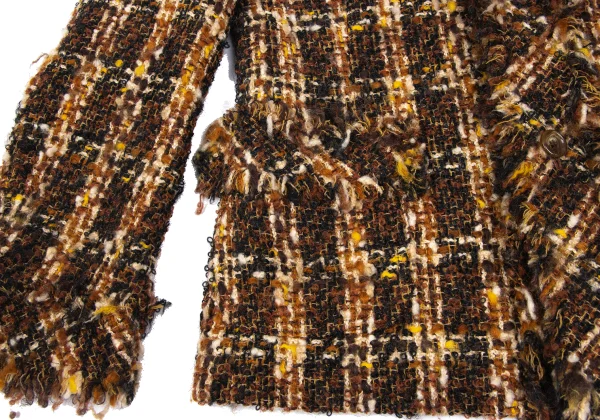 JUNYA WATANABE COMME des GARCONS Mohair Blend Wool Tweed Jacket K-166477_010