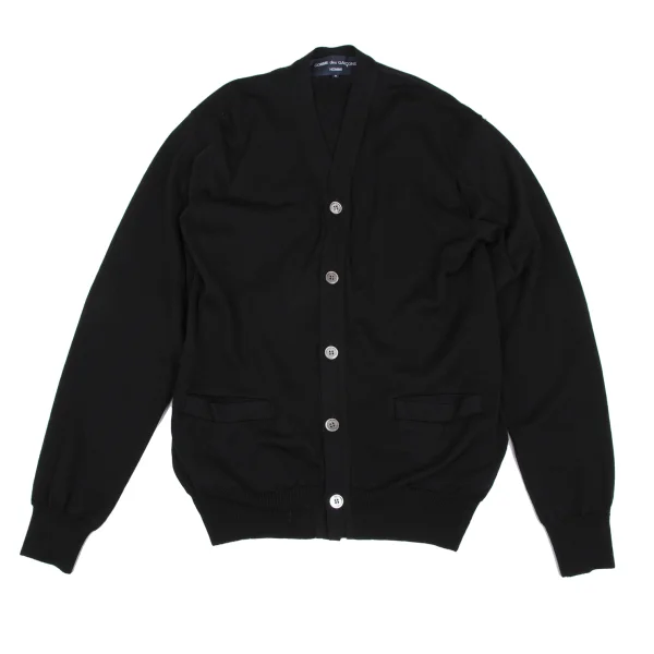 COMME des GARCONS HOMME Wool Cardigan Black S K-166479_001