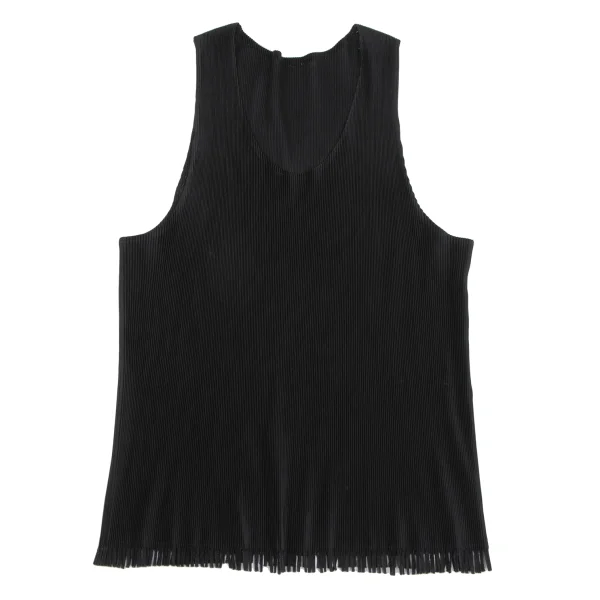 PLEATS PLEASE Hem Cutting Crepe Pleated Tank Top K-166483_002