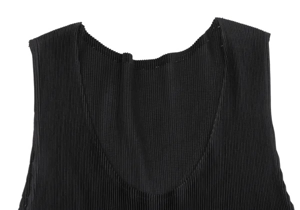 PLEATS PLEASE Hem Cutting Crepe Pleated Tank Top K-166483_004