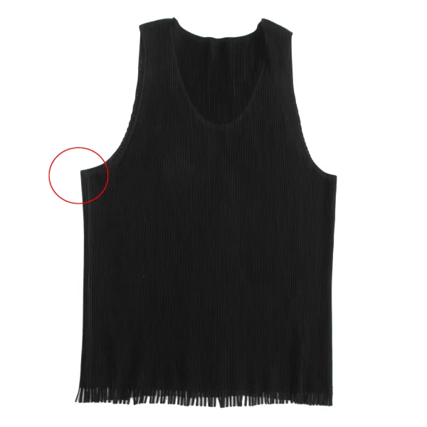 PLEATS PLEASE Hem Cutting Crepe Pleated Tank Top K-166483_009