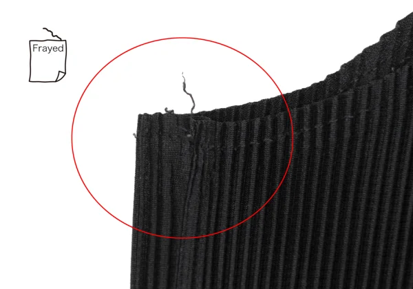 PLEATS PLEASE Hem Cutting Crepe Pleated Tank Top K-166483_010