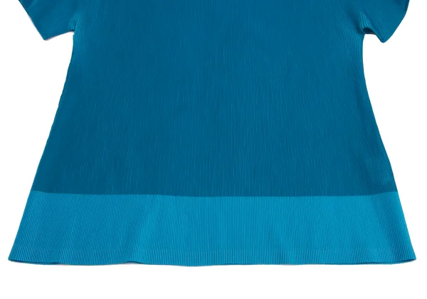 PLEATS PLEASE Crepe Pleated Bicolor Short Sleeves T-shirt K-166488_007