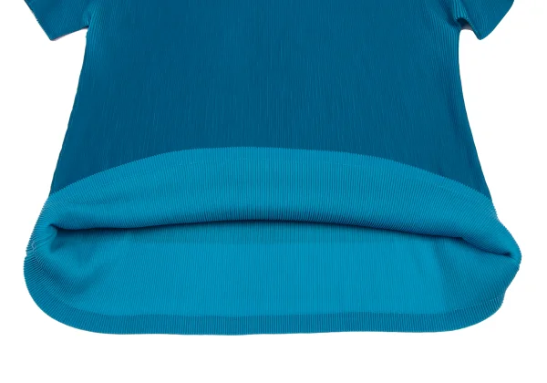 PLEATS PLEASE Crepe Pleated Bicolor Short Sleeves T-shirt K-166488_009