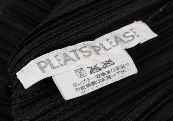 PLEATS PLEASE Pleats Hem Cutting High-neck Top K-166495_014