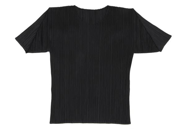 PLEATS PLEASE Pleated Short Sleeves T-shirt K-166496_002