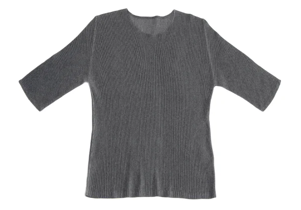 PLEATS PLEASE Crepe Pleated Short Sleeve T-shirt K-166497_002